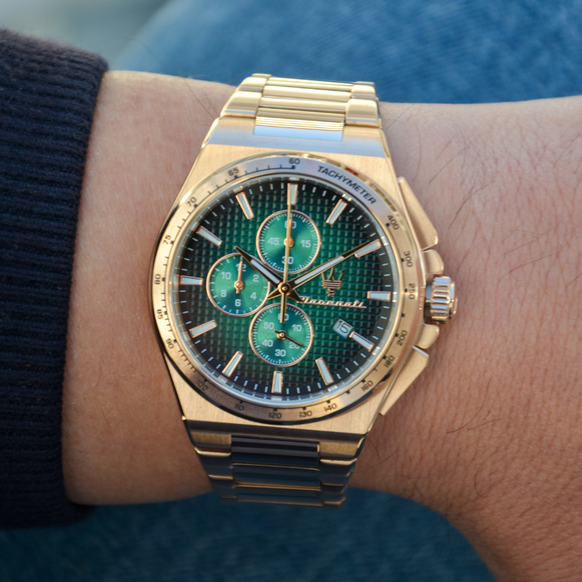 RELÓGIO MASERATI 'VELOCITÀ' SLIM ROSE GOLD 'R8873653001'