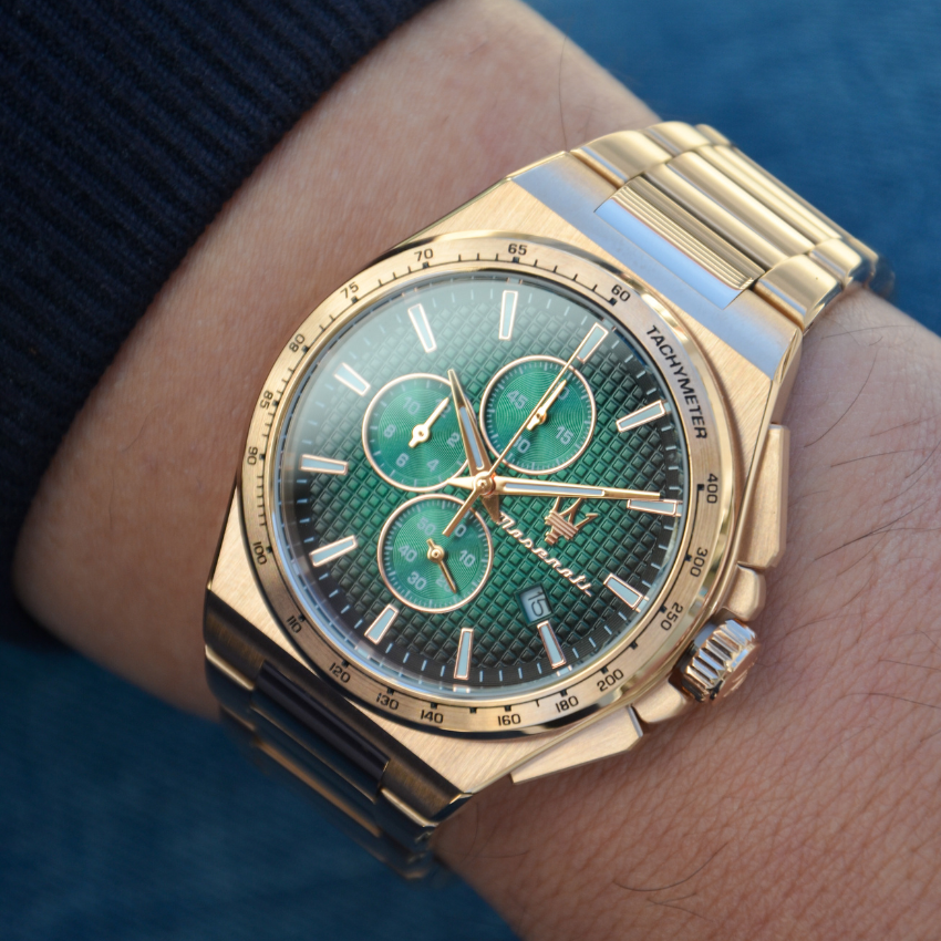 RELÓGIO MASERATI 'VELOCITÀ' SLIM ROSE GOLD 'R8873653001'