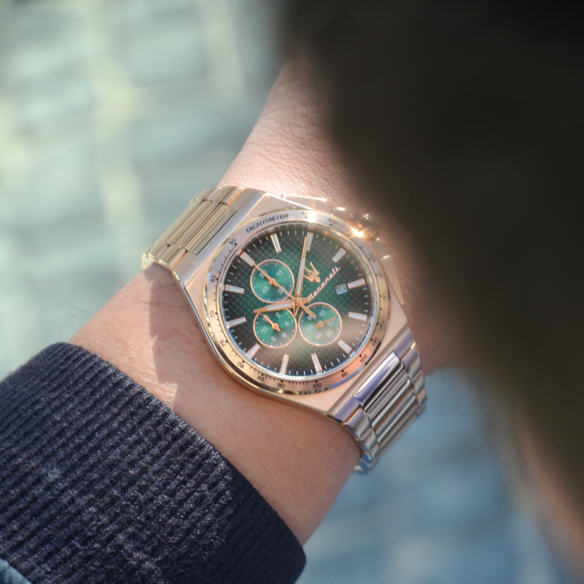 RELÓGIO MASERATI 'VELOCITÀ' SLIM ROSE GOLD 'R8873653001'