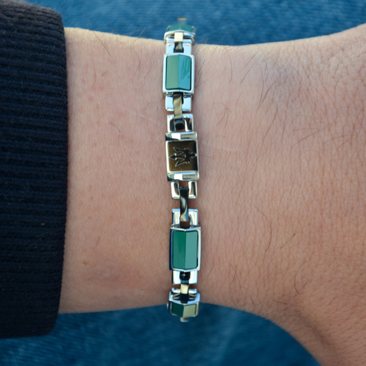 PULSEIRA MASERATI 'CERAMIC' AÇO E CERÂMICA 'JM425ATZ68'