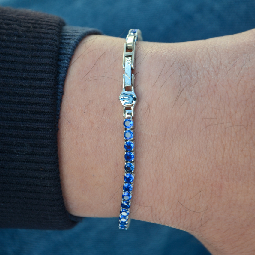 PULSEIRA MASERATI 'TENNIS' AÇO 'JM425AVC11'