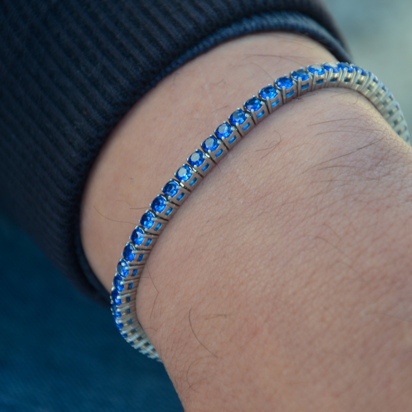 PULSEIRA MASERATI 'TENNIS' AÇO 'JM425AVC11'