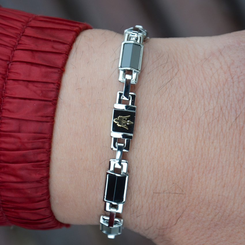 PULSEIRA MASERATI 'CERAMIC' AÇO E CERÂMICA 'JM425ATZ69'