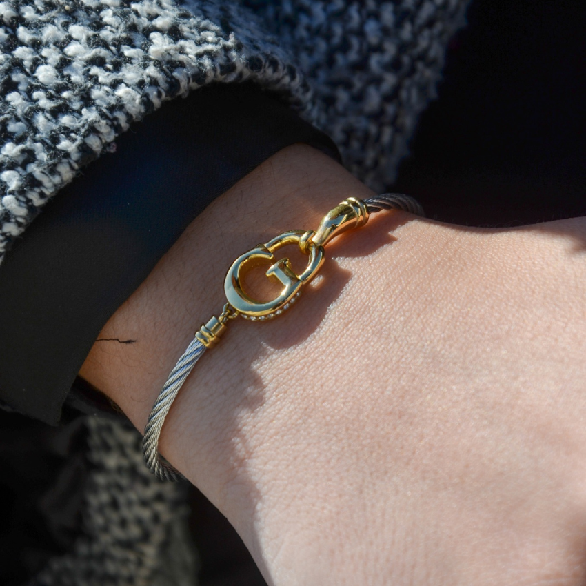 PULSEIRA GUESS 'KALYBE' AÇO BICOLOR 'JUBB05399JWYGRHS'