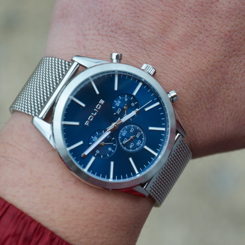 RELÓGIO POLICE 'PATRIOT' PRATEADO 'P15599JS03MMM'