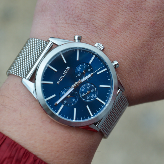 RELÓGIO POLICE 'PATRIOT' PRATEADO 'P15599JS03MMM'