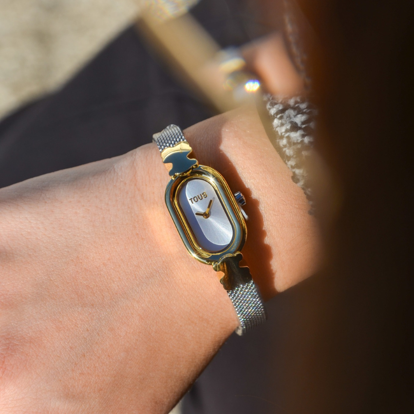 RELÓGIO TOUS 'OVAL ICON' BICOLOR '3000145300'