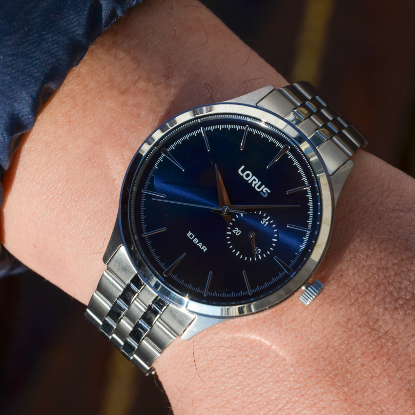 RELÓGIO LORUS 'MAN CLASSIC' PRATEADO 'R5B05AX9'