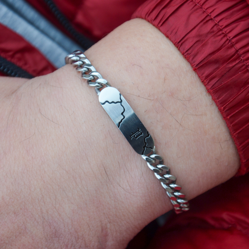 PULSEIRA POLICE 'FRACTURE' PRATEADO 'PEAGB0041201'