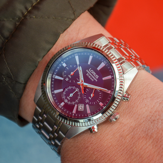 RELÓGIO LORUS 'SPORTS MAN' PRATEADO 'RT395KX9'