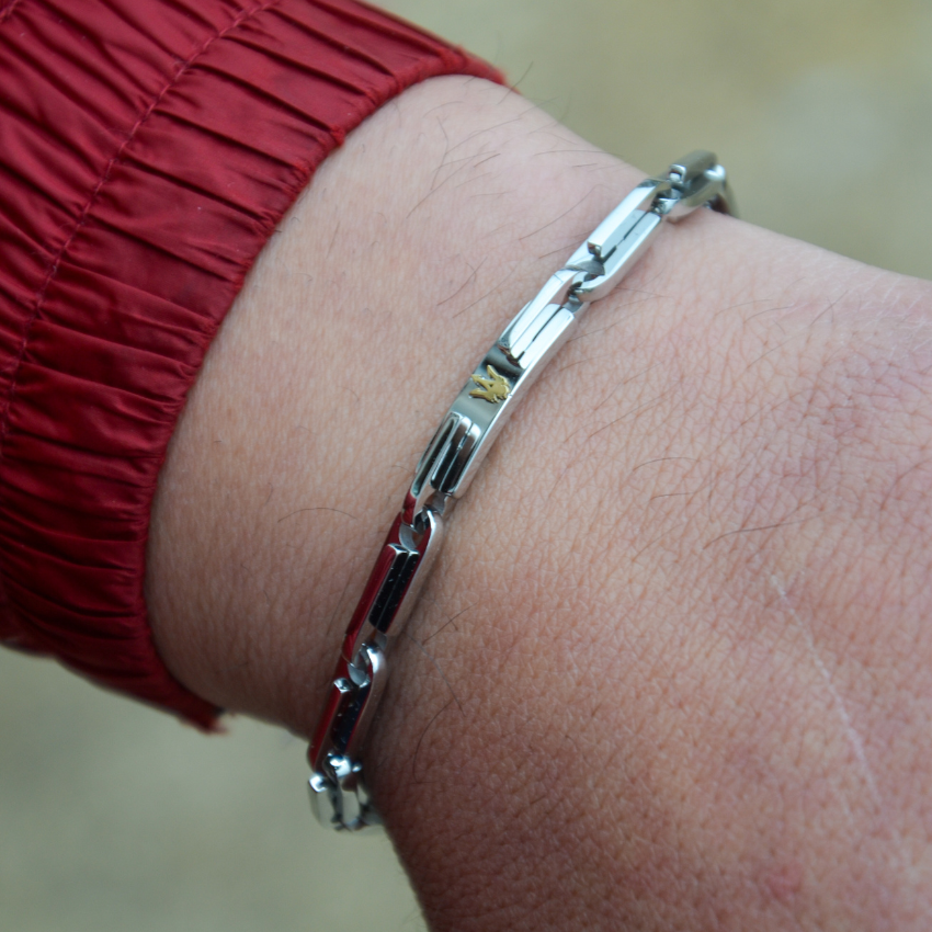 PULSEIRA MASERATI 'ICONIC' AÇO 'JM425AVD108'