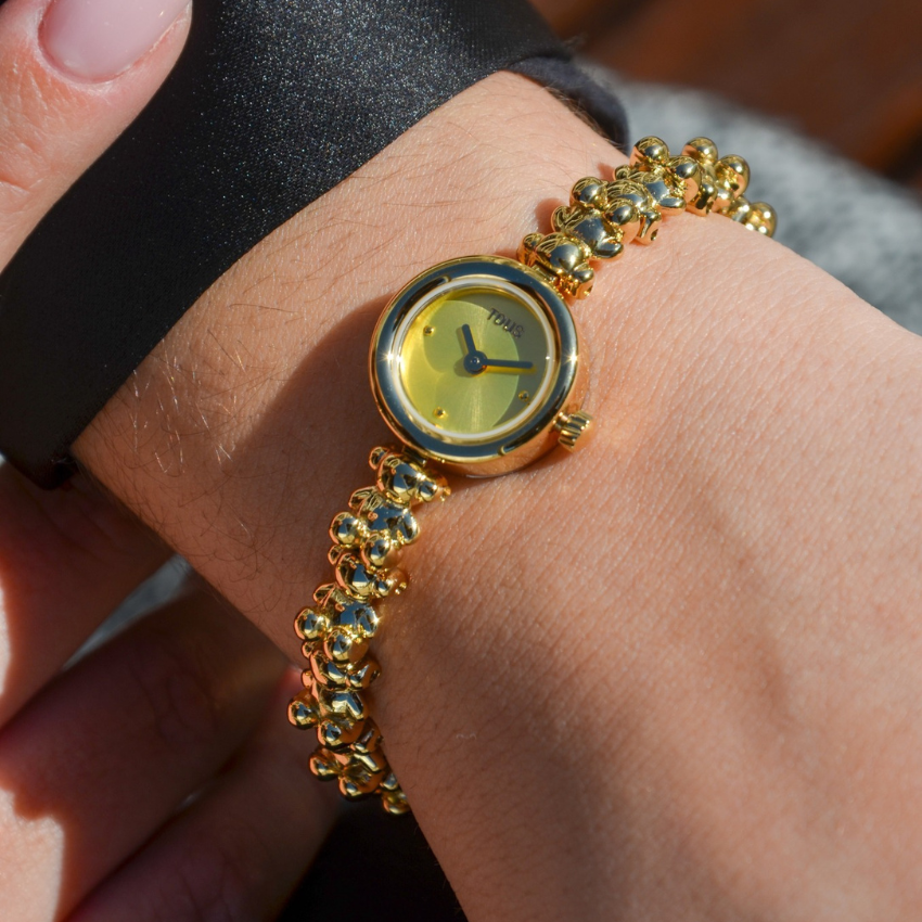 RELÓGIO TOUS 'BOLD BEAR' DOURADO '3000143200'
