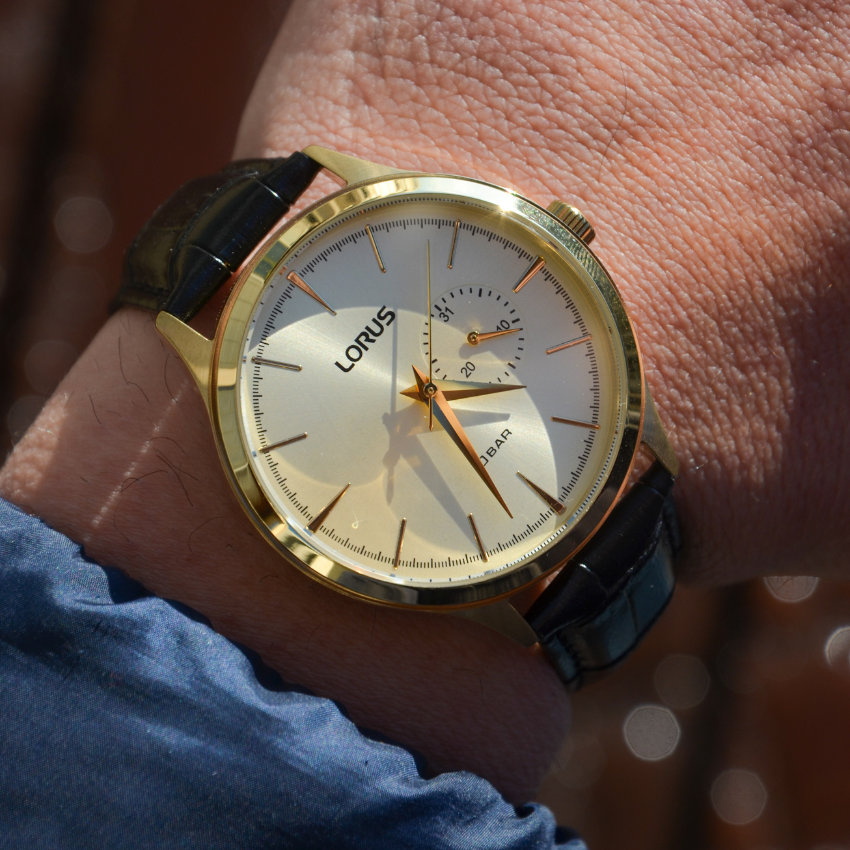 RELÓGIO LORUS 'MAN CLASSIC' DOURADO 'R5B10AX9'