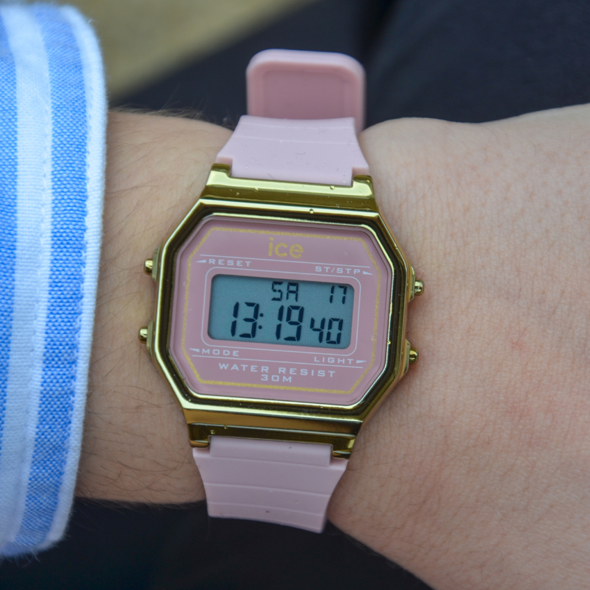 RELÓGIO ICE 'DIGIT RETRO' 'BLUSH PINK' '022056'