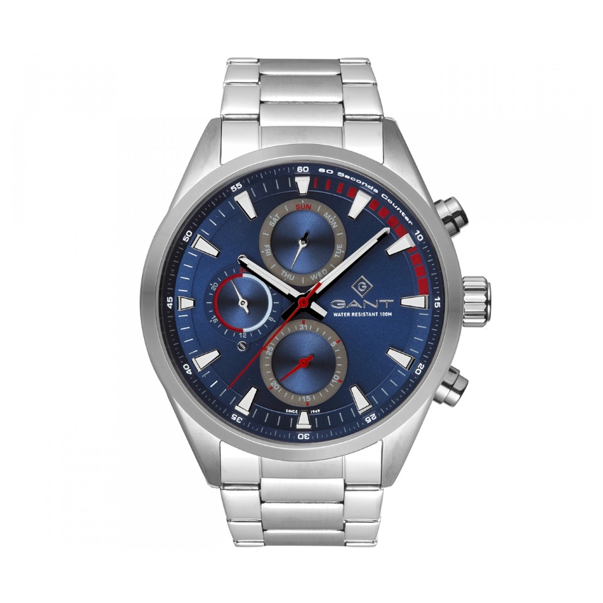 RELÓGIO GANT 'ATLANTIC CITY' PRATEADO 'G185007'