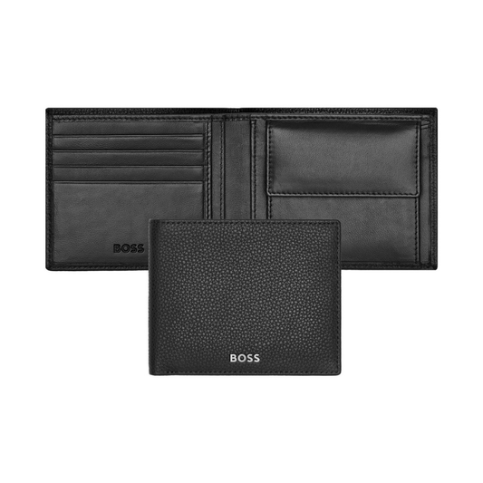 CARTEIRA 4 CARTÕES E P.MOEDAS 'ICONIC' PRETO 'HLM416A'