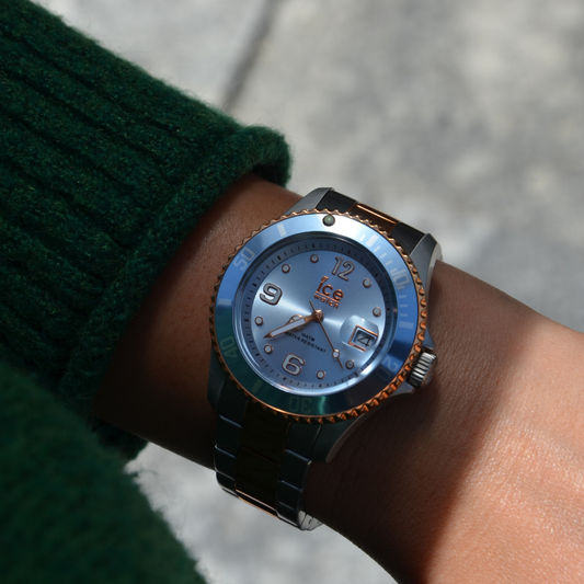 RELÓGIO ICE WATCH STEEL SKY SILVER ROSE GOLD TAM: M 'IC016770'