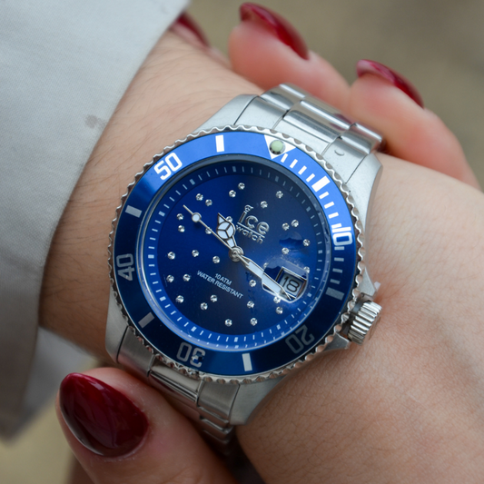 RELÓGIO ICE WATCH STEEL BLUE COSMOS PRATEADO TAM: M 'IC016773'