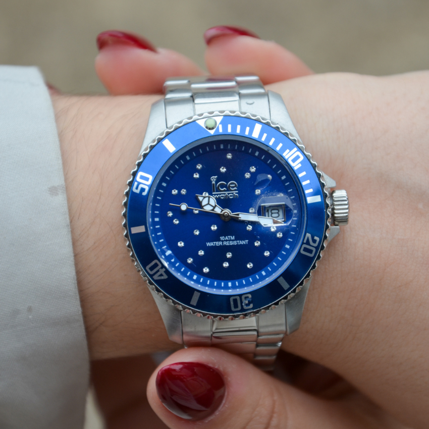 RELÓGIO ICE WATCH STEEL BLUE COSMOS PRATEADO TAM: M 'IC016773'