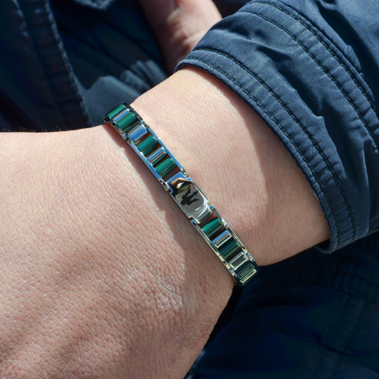 PULSEIRA MASERATI 'CERAMIC' AÇO E CERÂMICA 'JM225ATZ56'