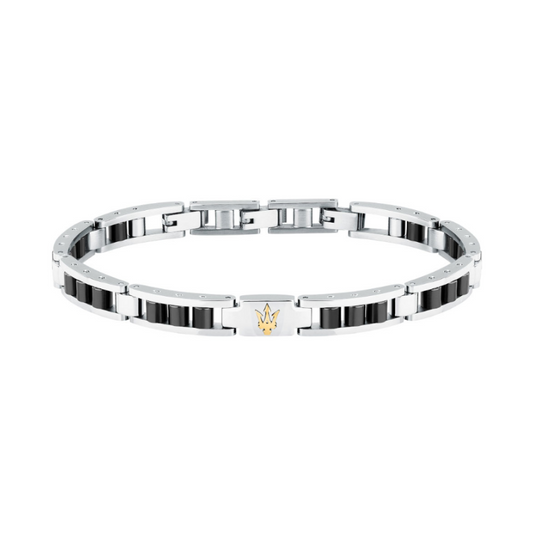 PULSEIRA MASERATI 'CERAMIC' AÇO E CERÂMICA 'JM225ATZ57'