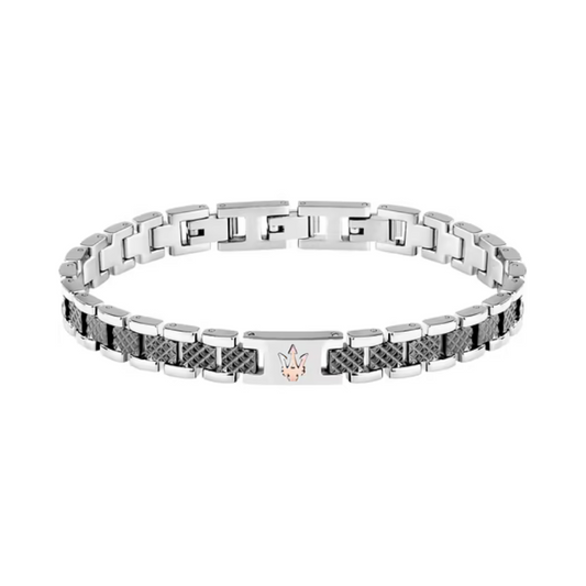PULSEIRA MASERATI 'ICONIC' AÇO 'JM225AVD86'