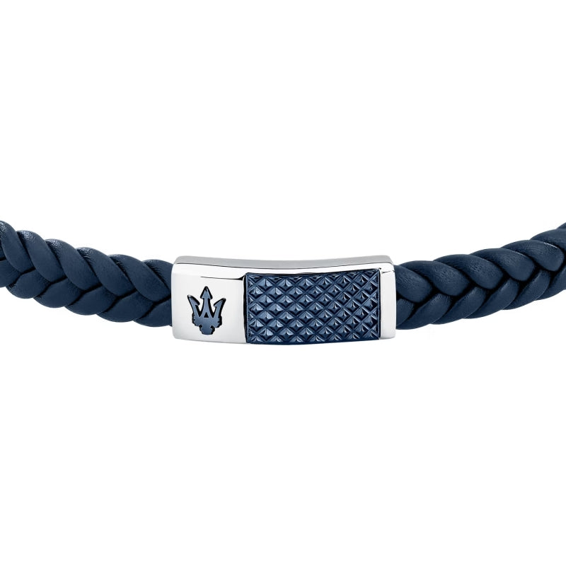 PULSEIRA MASERATI AÇO E PELE 'JM4249IK01'