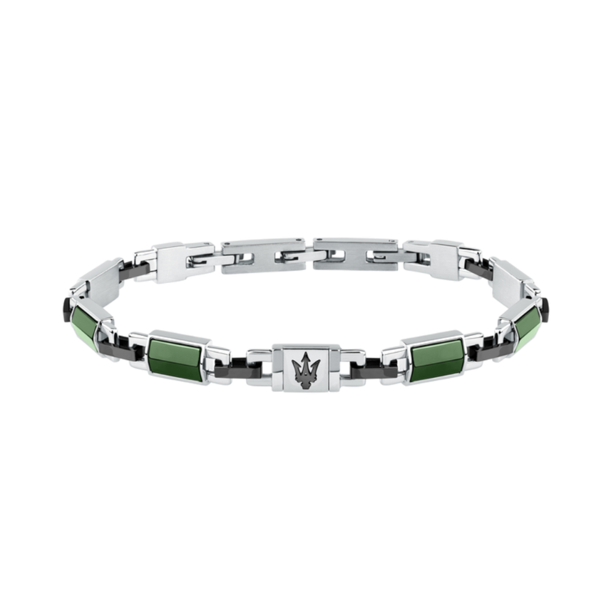 PULSEIRA MASERATI 'CERAMIC' AÇO E CERÂMICA 'JM425ATZ68'