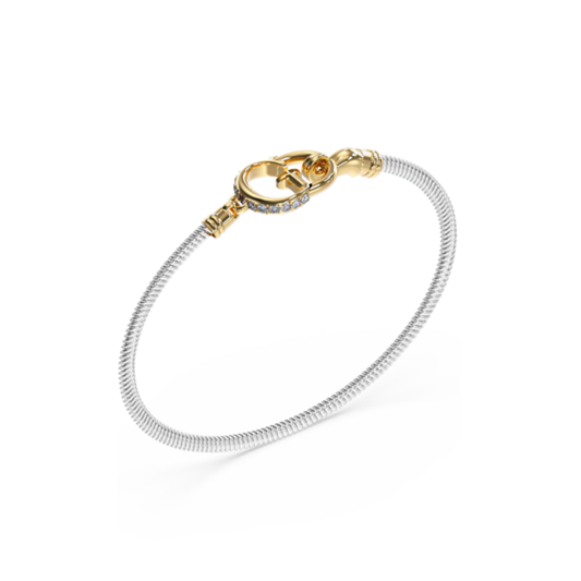 PULSEIRA GUESS 'KALYBE' AÇO BICOLOR 'JUBB05399JWYGRHS'