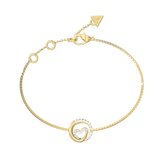 PULSEIRA GUESS 'ICONIQUE' AÇO DOURADO 'JUBB05527JWYGS'