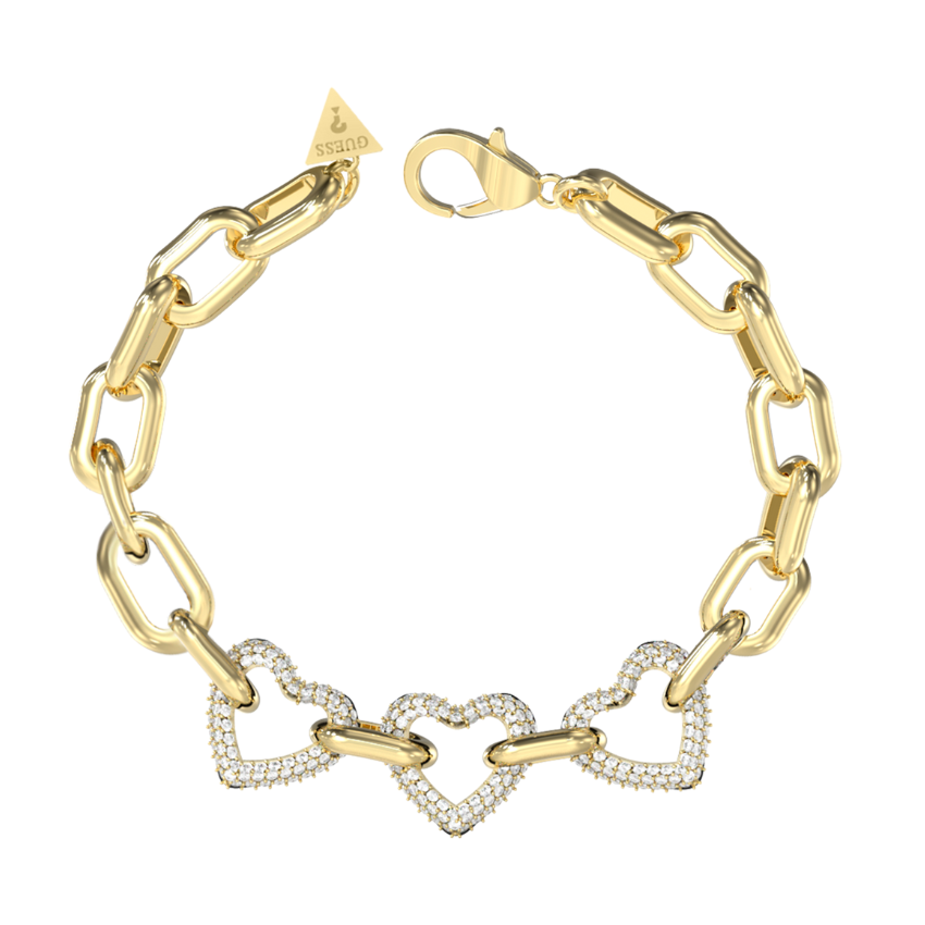 PULSEIRA GUESS 'BELOVED' AÇO DOURADO 'JUBB06012JWYGL'