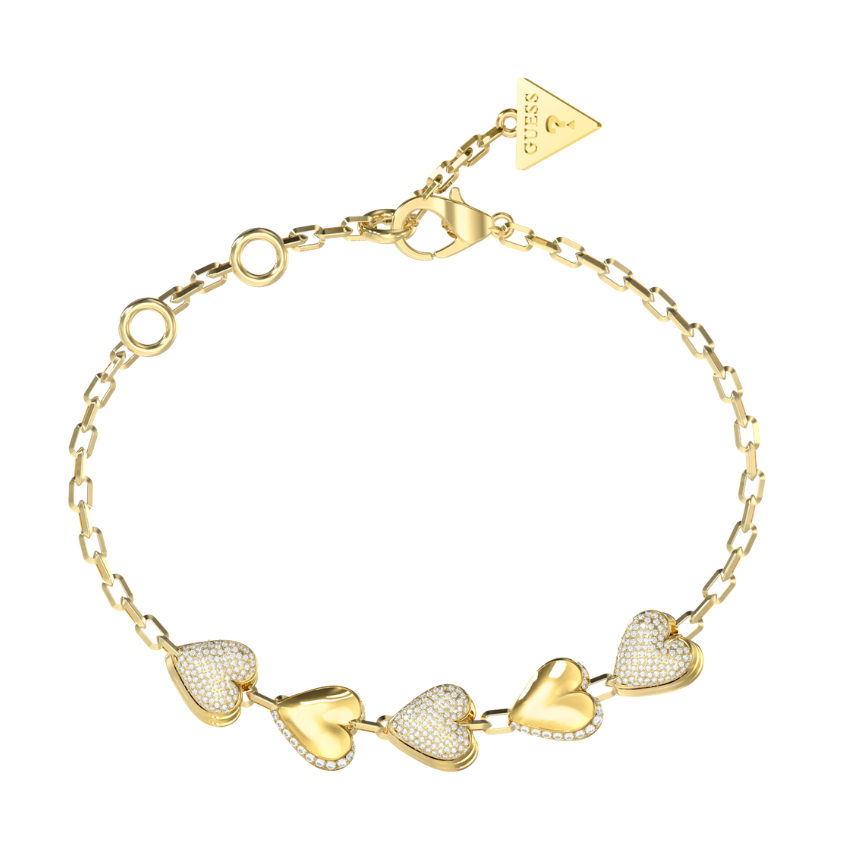 PULSEIRA GUESS 'BY YOUR SIDE' AÇO DOURADO 'JUBB06071JWYGS'