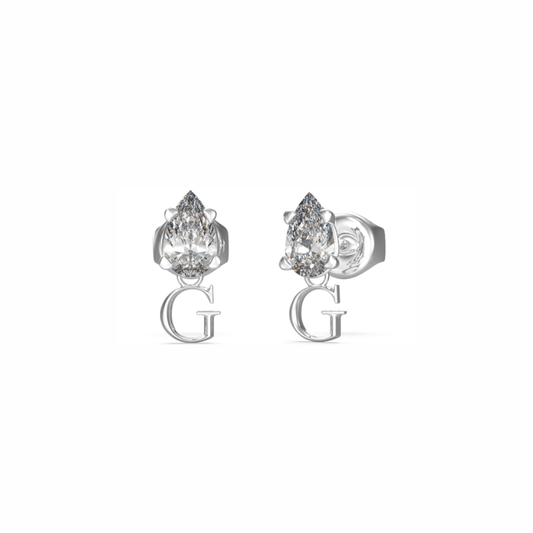 BRINCOS GUESS STUDS PARTY AÇO PRATEADO 'JUBE02151JWRHT-U'