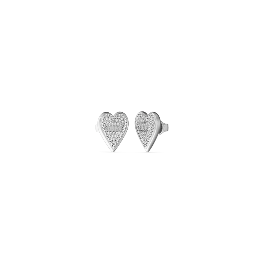 BRINCOS GUESS LOVE TENDER AÇO PRATEADO 'JUBE03251JWRHT-U'