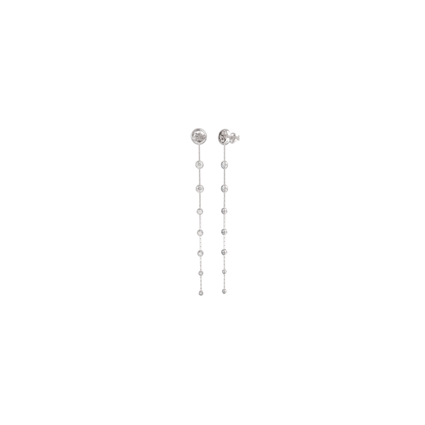 BRINCOS GUESS PERFECT ILLUSION AÇO PRATEADO 'JUBE03379JWRHT-U'