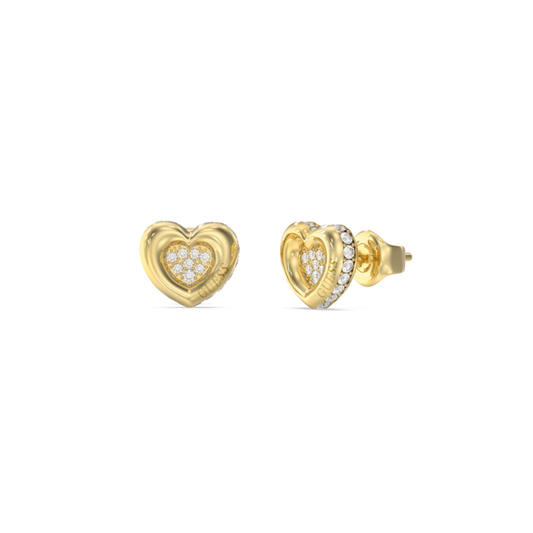 BRINCOS GUESS 'L.O.V.E.' AÇO DOURADO 'JUBE05466JWYGT-U'