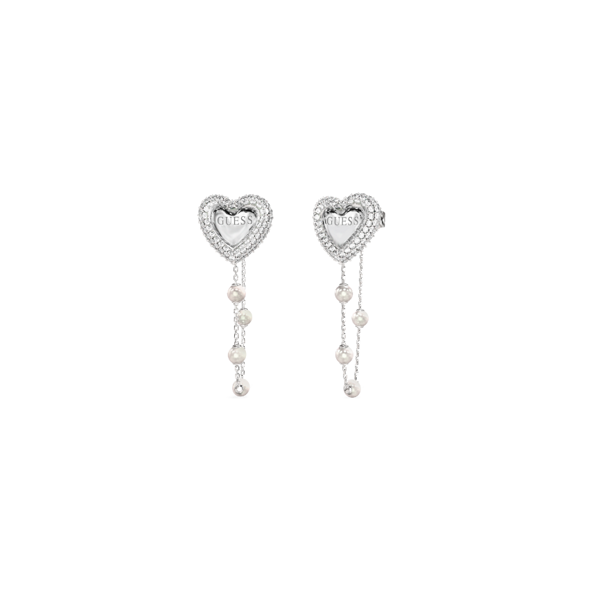 BRINCOS GUESS 'BELOVED' AÇO PRATEADO 'JUBE06008JWRHT-U'