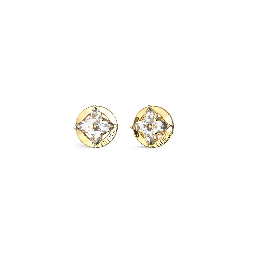 BRINCOS GUESS 'SECRET GARDEN' AÇO DOURADO 'JUBE06040JWYGWHT-U'