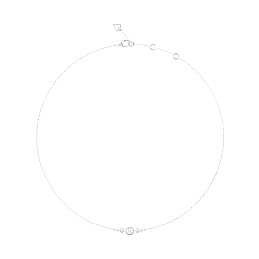 FIO GUESS 'TINY PEARLY' AÇO PRATEADO 'JUBN05519JWRHT-U'