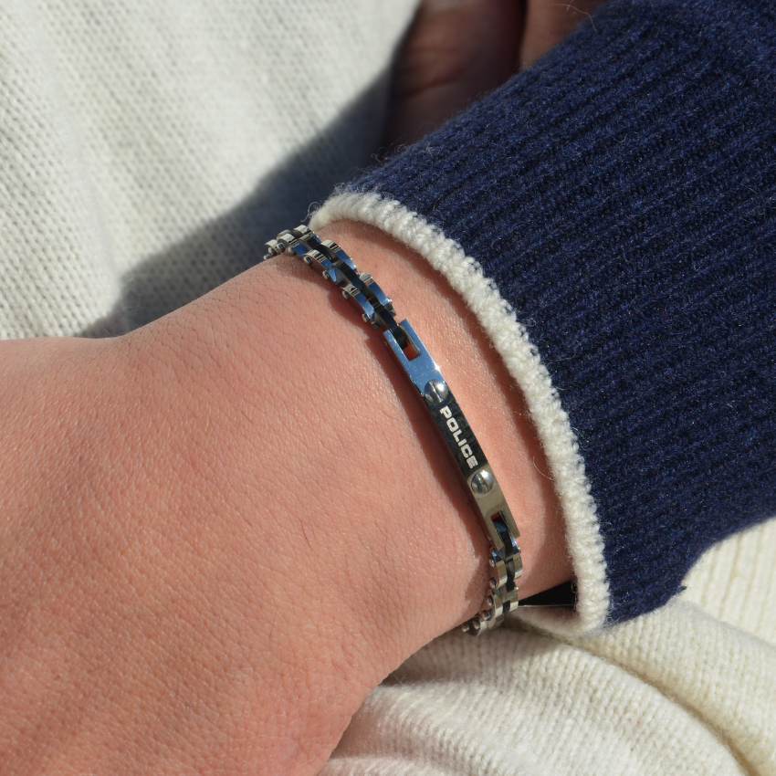 PULSEIRA POLICE 'PLAIT' PRATEADO 'PEAGB0039101'