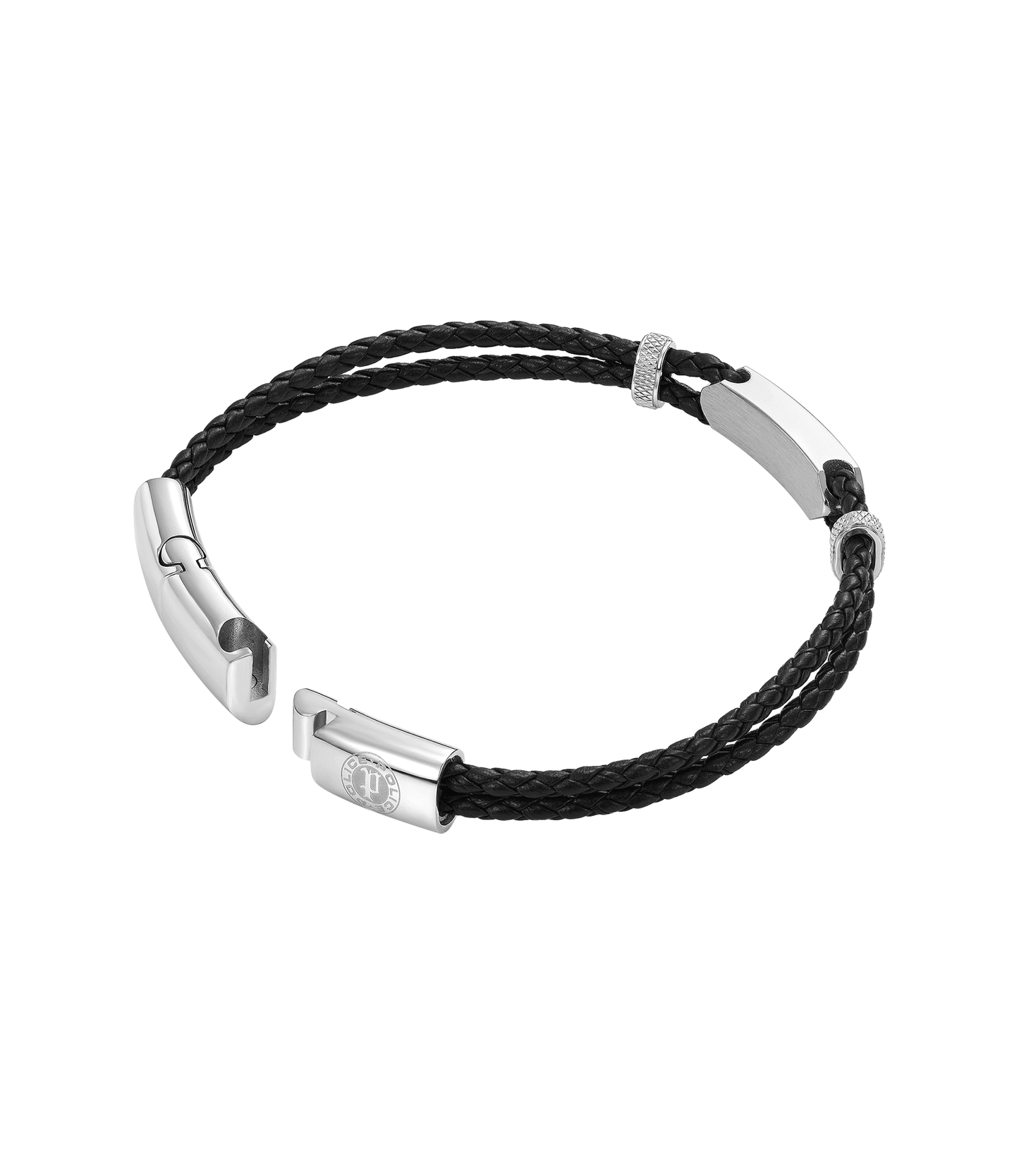 PULSEIRA POLICE 'TWINCORD' PRATEADO E PRETO 'PEAGB0040101'