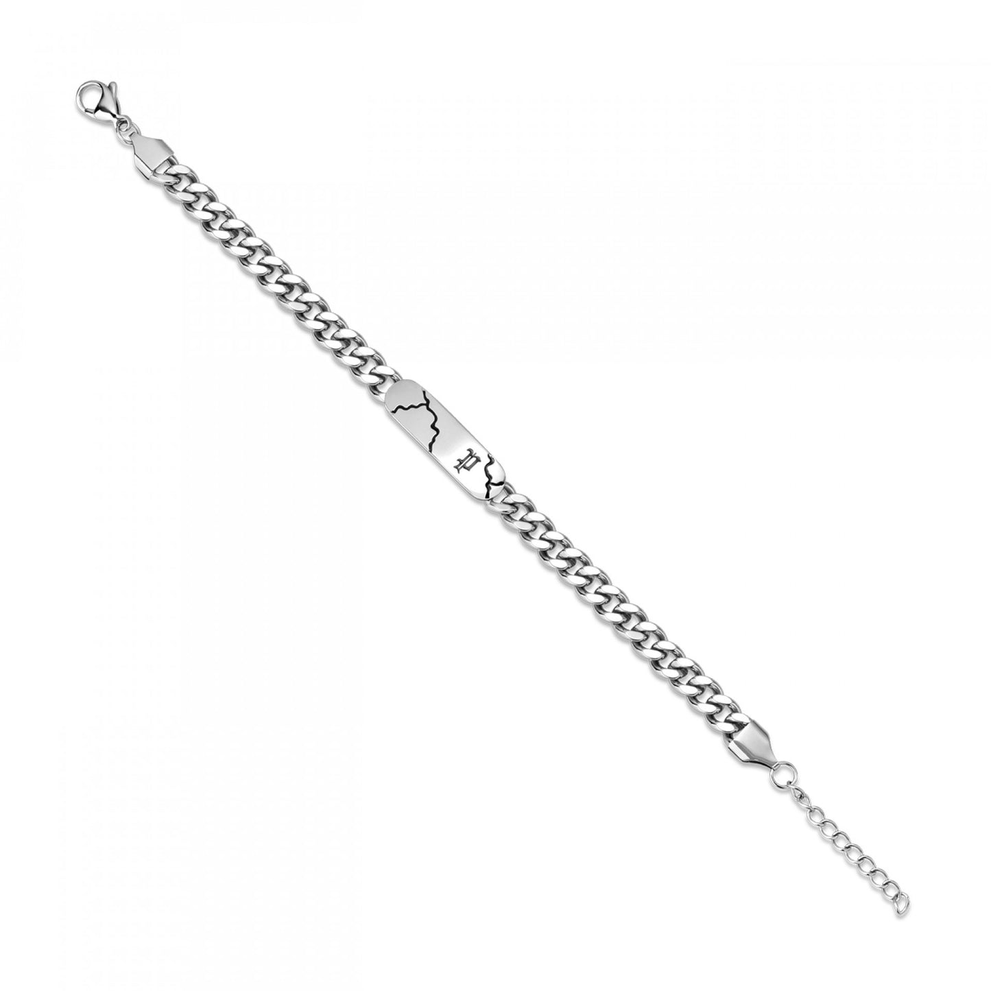 PULSEIRA POLICE 'FRACTURE' PRATEADO 'PEAGB0041201'