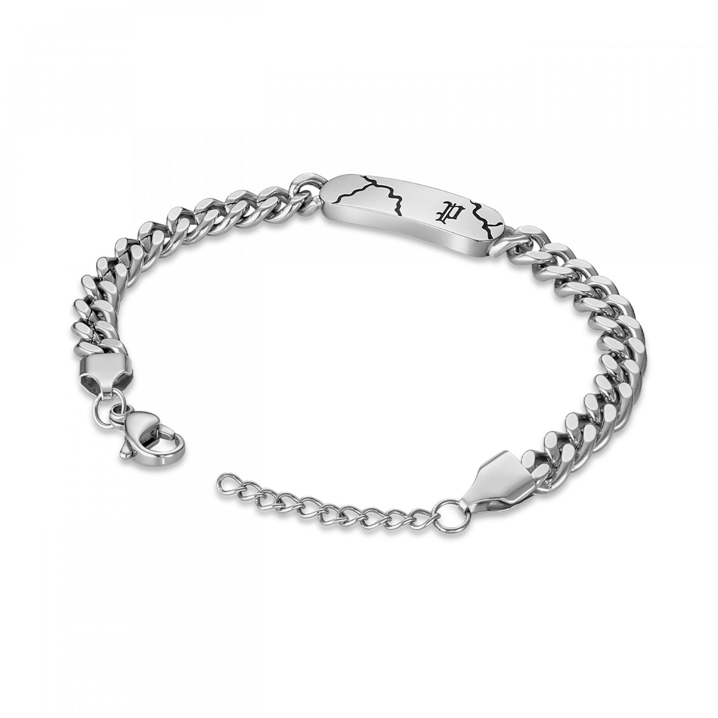 PULSEIRA POLICE 'FRACTURE' PRATEADO 'PEAGB0041201'