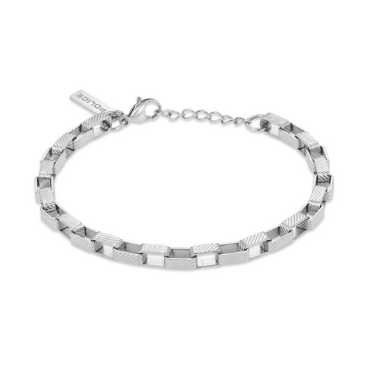 PULSEIRA POLICE 'PLAYER' PRATEADO 'PEAGB0041801'