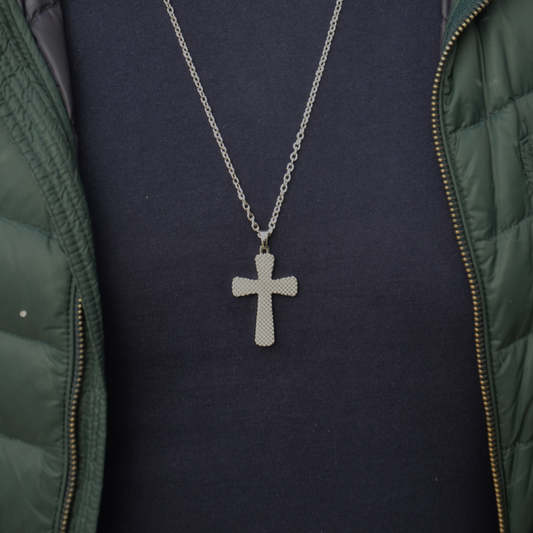 FIO POLICE 'CROSS CORD' PRATEADO 'PEAGN0037801'