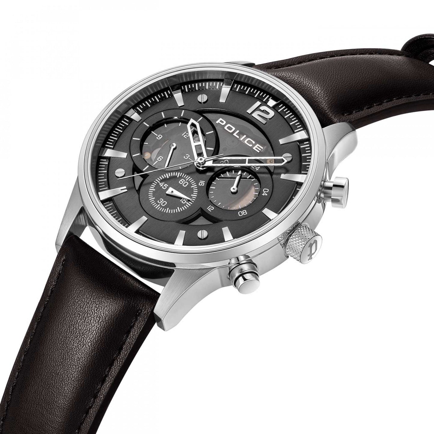 RELÓGIO POLICE 'DRIVER II' PRATEADO 'PEWGF0040202M'