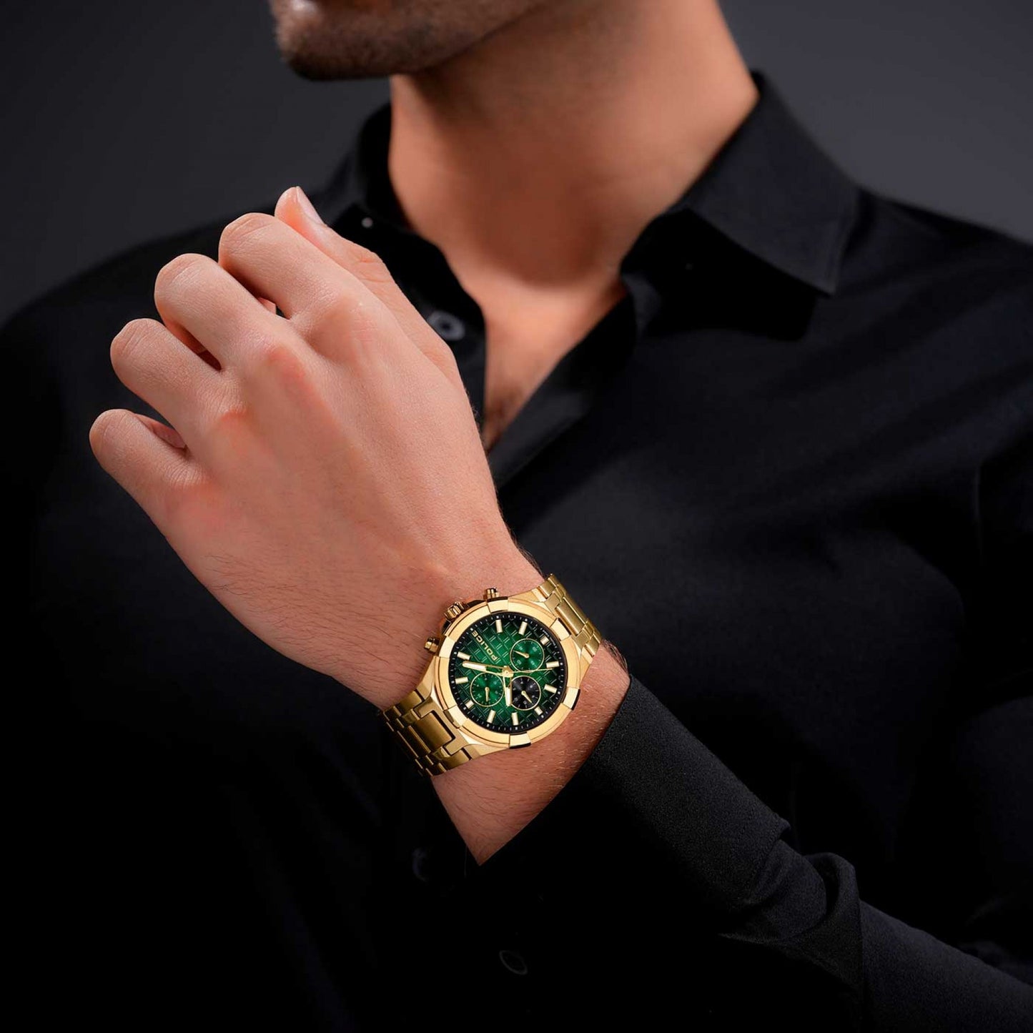 RELÓGIO POLICE 'GUARDIAN' DOURADO 'PEWGK0082003'