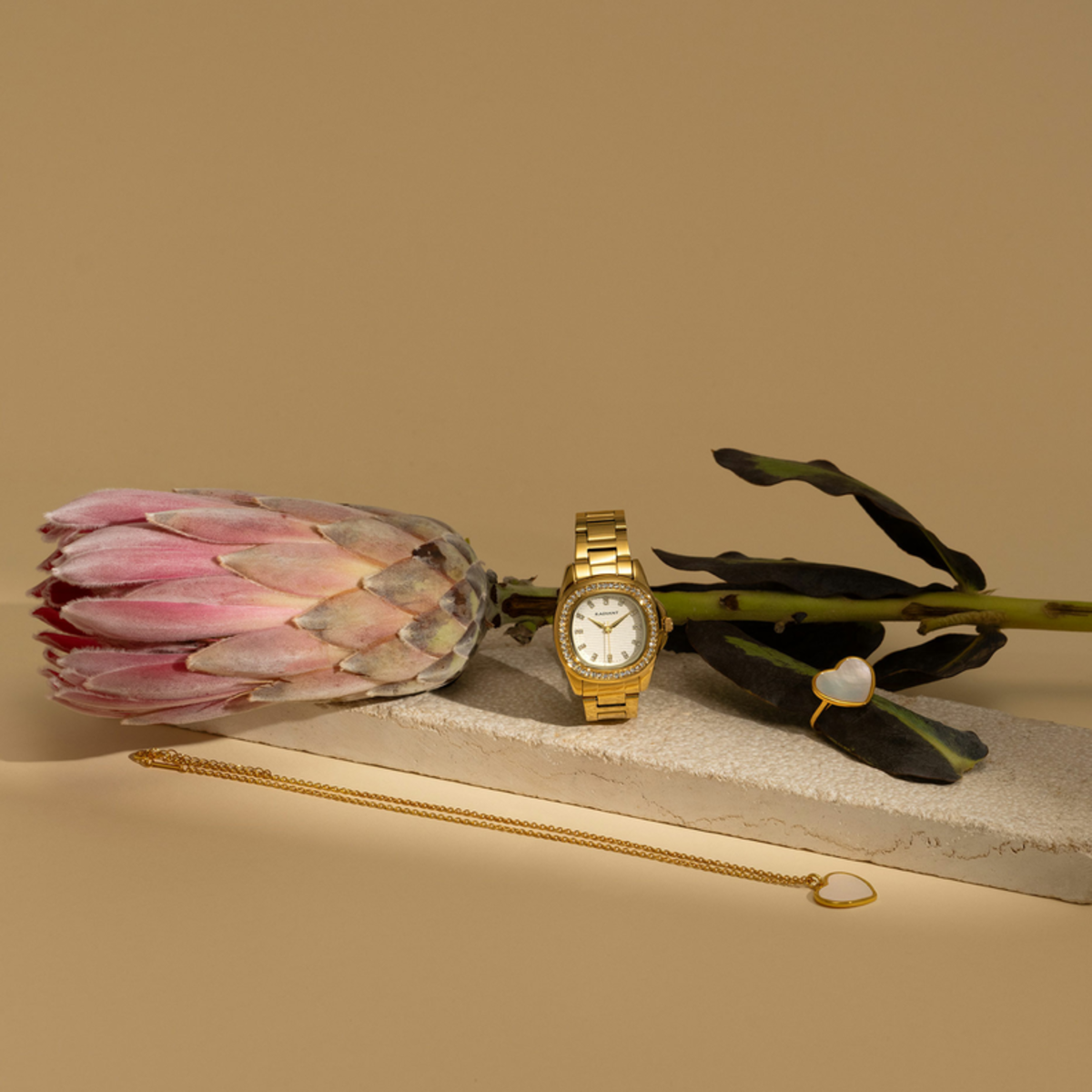 RELÓGIO RADIANT 'SCAPE' DOURADO 'RA637204'