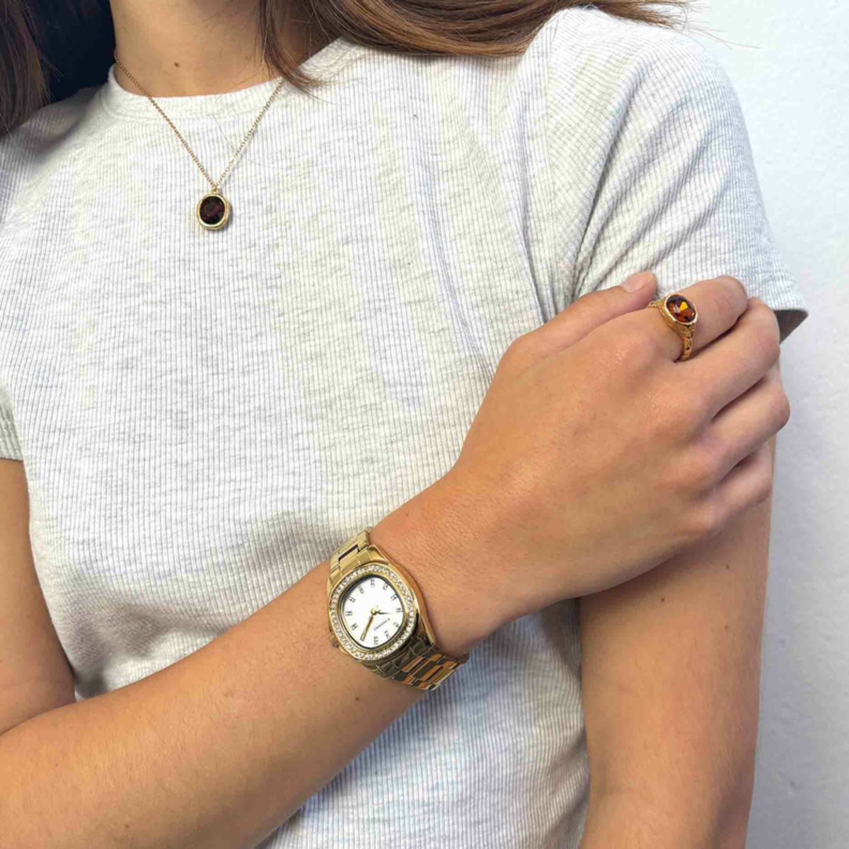 RELÓGIO RADIANT 'SCAPE' DOURADO 'RA637204'