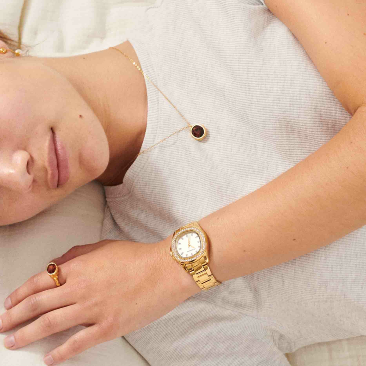 RELÓGIO RADIANT 'SCAPE' DOURADO 'RA637204'